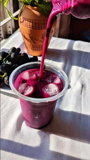 This Refreshing Purple Drink Is Perfect For Hot Days. Blackplum juice for this summer #shorts #juice