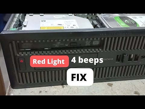 hp 600/800 G1 4 Beep sound red light blinking no display solution / 4 beep and red light beep codes