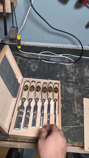 Small chisel. Big difference.⁠ A few passes on the wheel and this @kirschen.werkzeuge is as sharp as new 🔪✨⁠ ⁠ ⁠ 📷 – by @wickmans.woodwork | Tormek