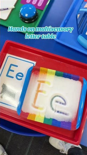 Check out my hands-on, multisensory letter table for the letter E! From tactile activities to quick
