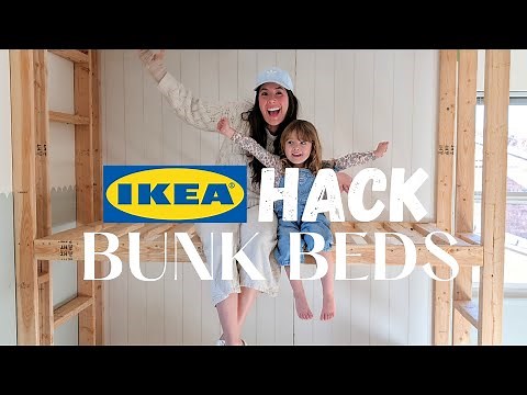 IKEA HACK Built-in Bunk Beds | SPACEOUS Pull Out King Bed