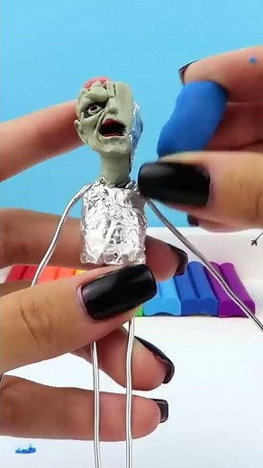 Huggy Wuggy Zombie ✋ Poppy Playtime with Clay, sculpture timelapse #shorts