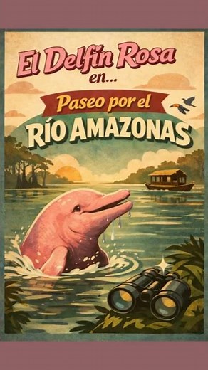 The pink dolphin that lives in the Amazon