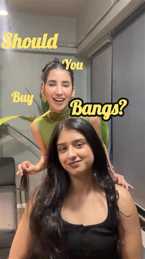 Nish Hair on Instagram: "Want Bangs but you are confused? This video is for you…. We have used “wispy bangs - natural black” & “tiny topper with bangs - natural black” on @nishtha0809 to achieve the perfect bangs. Watch till the end to find out which one she picks for herself…. #nishhair #wispybangs #bangs #clipinbangs #nishhairyourway #nishhairkimalkin"