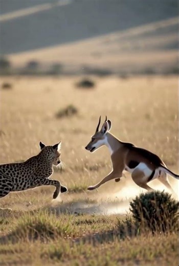 Springbok vs Predator Chase in Real African Grasslands | Ultra-Real Cinematic Wildlife