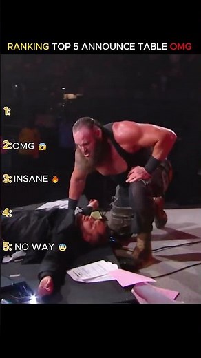 TOP 5 Insane Announce Table Breaks Ever! 😱