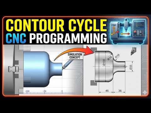 Episode 21 Siemens CNC Turning Contour Radius Program | Complete Guide for Beginners |