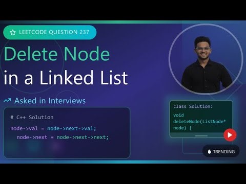 Leetcode Q-237: Delete Node in a Linked List – DSA Interview Prep | by Ridham Patel