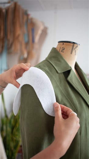 The Modern Sewing Co. on Instagram: "Learn how to sew in shoulder pads and sleeve rolls in our new Naomi Blazer workshop. 🪡"