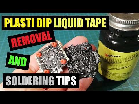 HOW TO REMOVE PLASTI DIP LIQUID TAPE | FPV DRONE ELECTRONICS TEST