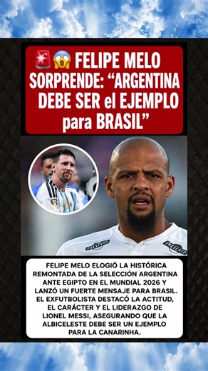 🚨 FELIPE MELO SORPRENDE: “ARGENTINA DEBE SER el EJEMPLO para BRASIL”