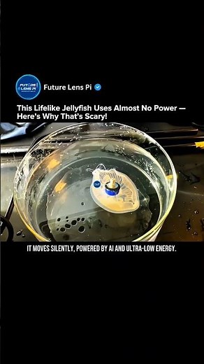 China’s Lifelike Robotic Jellyfish Shocks Scientists | Silent AI Underwater Spy #robot #shorts #tech