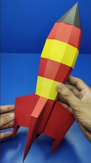 I Made a Paper Rocket! 🚀 DIY Craft
