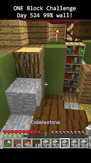 Day 524 Minecraft build challenge - ONE BLOCKS BUILD