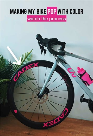 Stunning Pink Decals for Your Road Bike