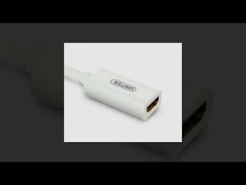 UNITEK Y-6345WH Converter Cable port mini displayport to hdmi Apple line