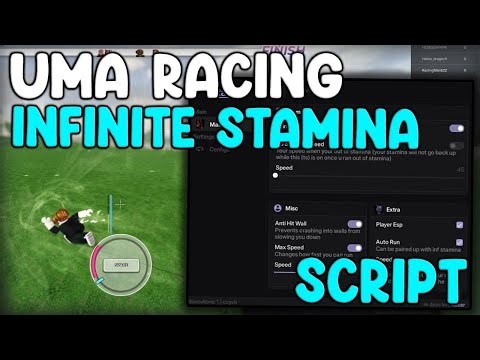 [UPDATE] Uma Racing OP Script Infinite Stamina And Max Speed - Roblox 2025