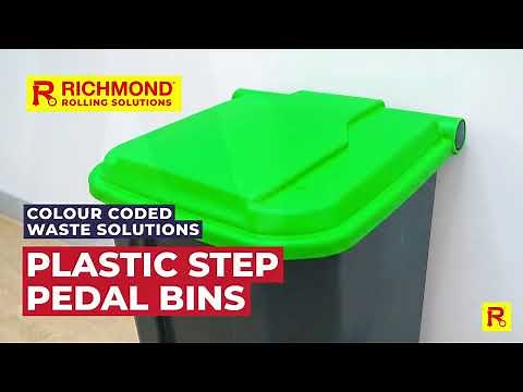 Colour Coded Waste Solutions: Plastic Step Pedal Bins from Richmond