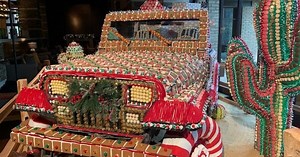 Gingerbread Jeep display at Dove Mountain resort brings holidays to the desert