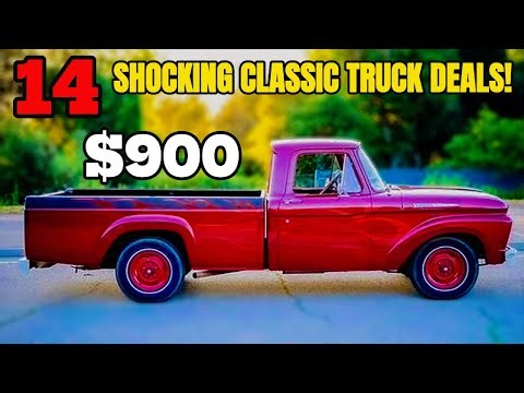 14 SHOCKING DEALS! CLASSIC TRUCKS YOU CAN STILL BUY!