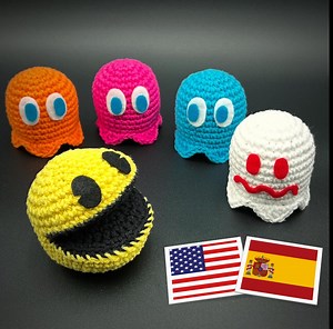 Pac Man and Ghosts Crochet Pattern - Etsy