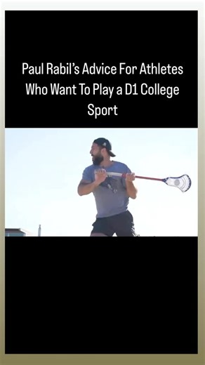 Athletes Untapped on Instagram: "Lacrosse legend Paul Rabil gives advice for athletes who want to play a Division 1 college sport. #throwbackthursday"