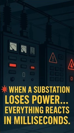 When a substation loses power… and comes back to life ⚡🔥
