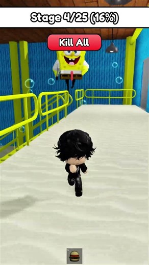 Noob Escapes SpongeBob PRISON RUN #roblox #shorts