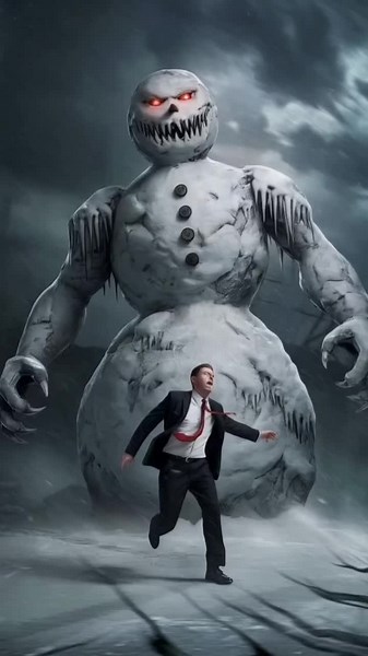 #scary #horror #mightmare #foryoupage #fyp #foryou #snowman #snow #evilsnowman