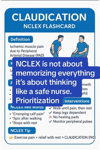 #NCLEX is not about memorizing everything — it’s about thinking like a safe nurse. ✔️ Prioritization (Maslow, ABCs, Safety) ✔️ Delegation (RN vs LPN vs CNA) ✔️ Critical thinking & case studies ✔️ Pharmacology & side effects ✔️ Labs, ECG, ABGs ✔️ Infection control & patient safety If you master how to think, you will PASS. 📚 Trust the process. Stay consistent. You’ve got this! — Nurse Cadou 💙 #NCLEX VoiceEffects #LIVEIncentiveProgram #LIVEbringFANS #PaidPartnership