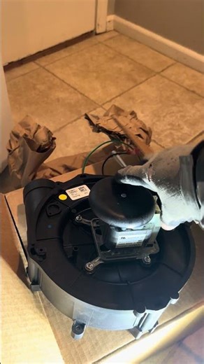 Goodman 90% furnace inducer draft motor swap #hvac