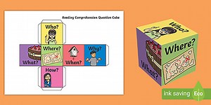 Comprehension Question Cube Net
