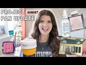 August Project Pan Update | big makeup use up challenge 2025