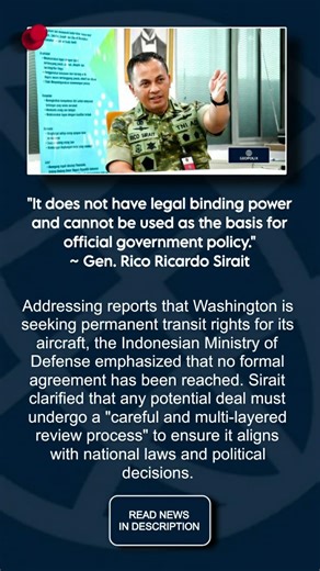 United States and Indonesia Discuss Military Overflight Access for Airspace