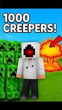 ⭐ “I Spawned 1000 Creepers… Everything Went Horribly Wrong 💥😳”