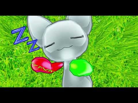 Zoomie the frutiger aero cat - VRChat Avatar showcase