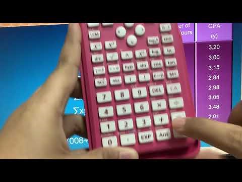 How to use a calculator to get the values of regression coefficients (f-718)