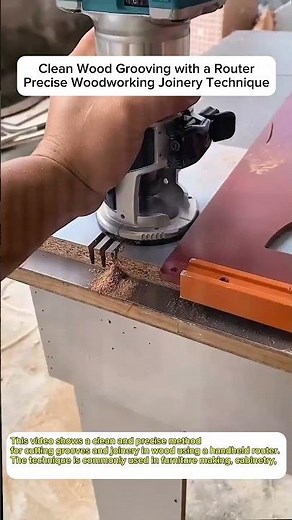 Clean Wood Grooving with a Router | Precise Woodworking Joinery Technique
