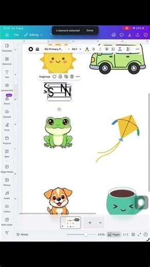Cute Cartoon Character Design in Canva | Creative Design Process