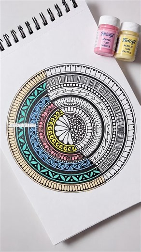 Unique Mandala Pattern For Beginners🌸🎀