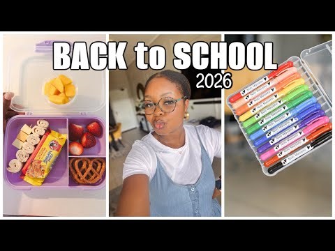 Back to School 2026 Prep Vlog 🏫 Shopping at Walmart, Labeling Stationery & School Drop Off