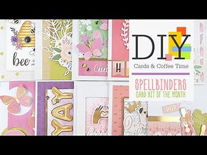 10 Cards - 1 Kit | Spellbinders | Card Kit of the Month | April 2020 | By Tina Smith