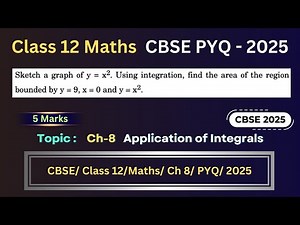 Sketch the graph of y=x^2.Using integration find the area of the region bounded by y=9,x=0 and y=x^2