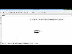 matlab simulation of voltage and current in series circuit