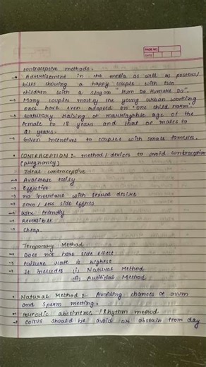 Score 100% in Ch 3 Reproductive Health 📈 Class 12 Bio NEET + Board Notes #viral