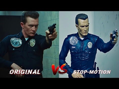 I Recreated this Terminator 2 scene in Stop-Motion!