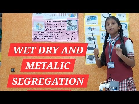 Wet Dry and Metalic waste segregation working model #science exhibition#workingmodels#sciencemodel
