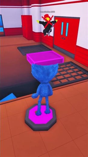 HUGGY WUGGY PLAYING TEAMWORK WITH SAMMIS #roblox #shorts #obby