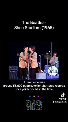 The Beatles Changed Concert History at Shea Stadium 🤯🎸 | Stage Vibes #shorts