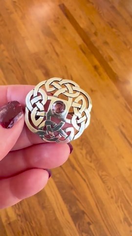 Silver Celtic Brooch - Etsy